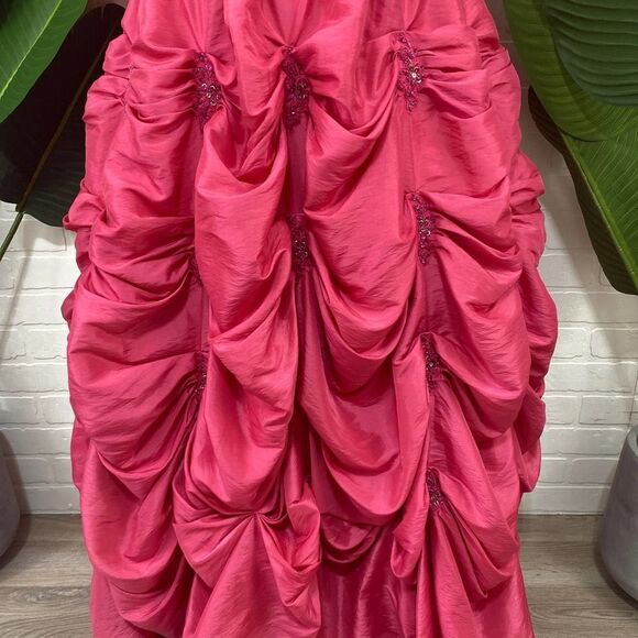 Juliet Fashion Milex pink strapless lace up ball gown - Picture 8 of 12